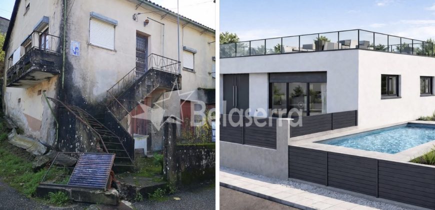 Casa e Terreno com Palheira na Póvoa das Quartas